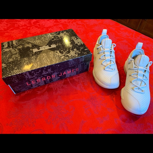 Nike LeBron XIV 14 low light bone 878636–004 shoe - Picture 2 of 8